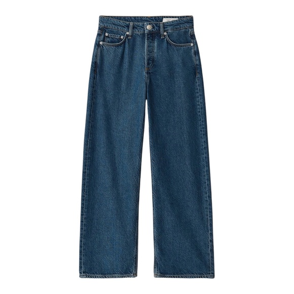 RELISTED RAG & BONE Logan Mid-Rise Featherweight Wide-Leg Jeans in Lily - NWT - Picture 10 of 11